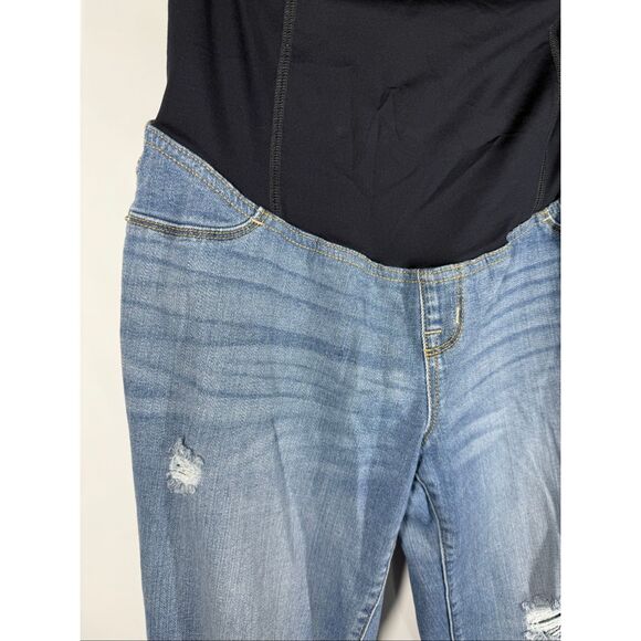 Isabel Maternity straight crop distressed jean size 8 - Picture 6 of 9